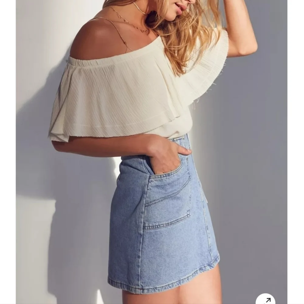 BDG Utility A-Line Denim Mini Skirt Size XS